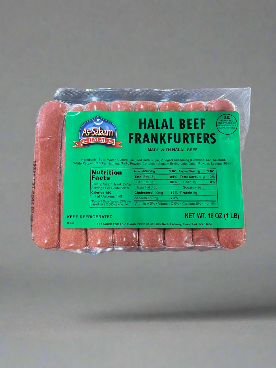 Halal Beef Hot Dogs (1 lb)