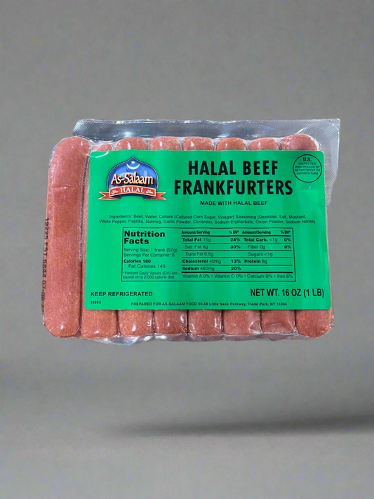 Halal Beef Hot Dogs (1 lb)