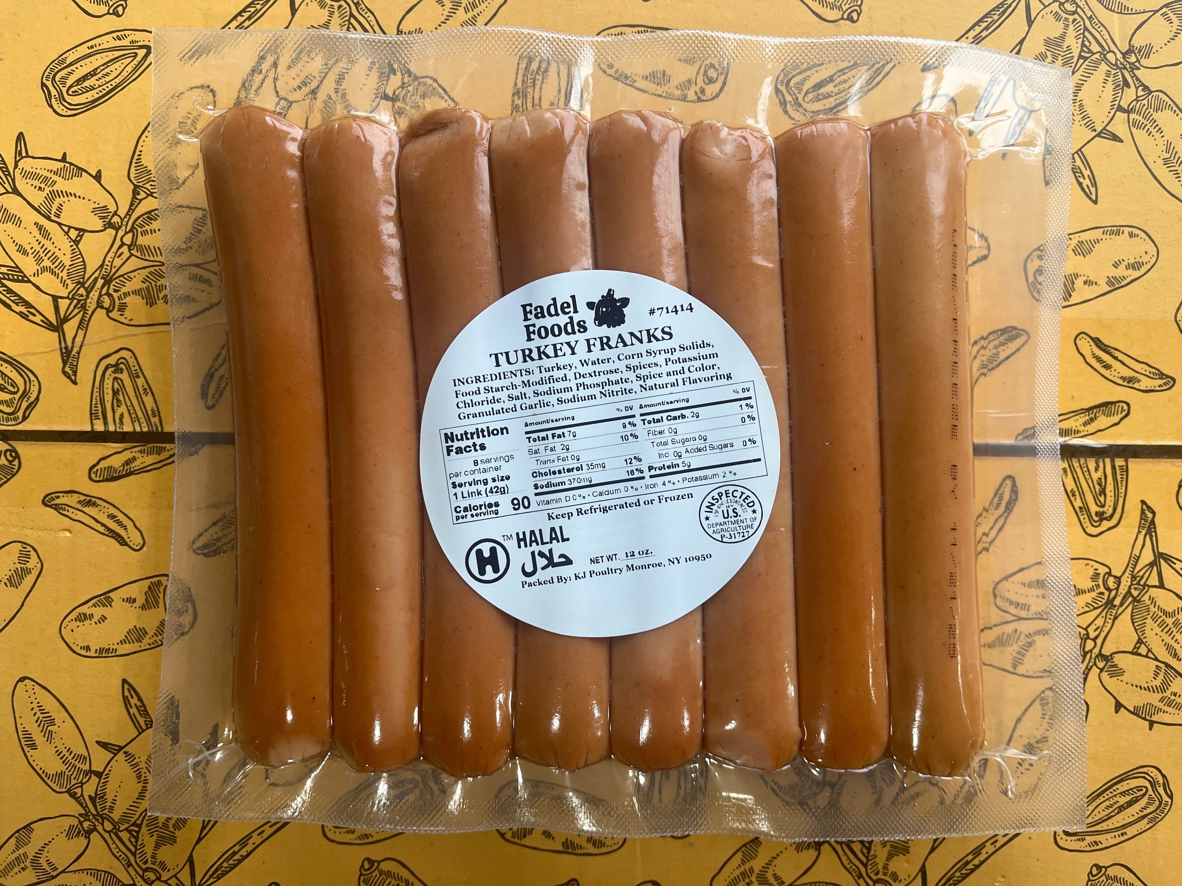 Halal Turkey Franks Hotdogs