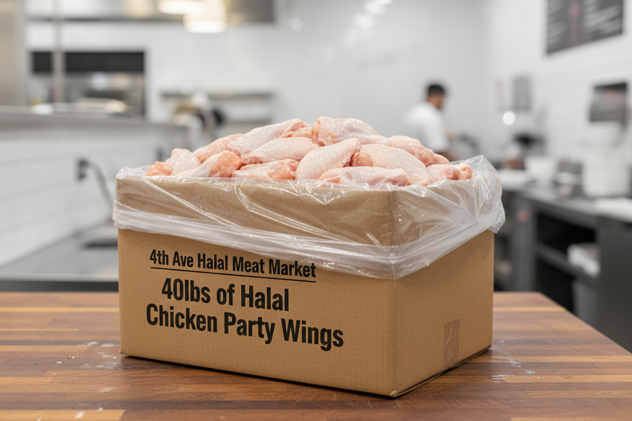 Case of Halal Party Wings (40lbs)