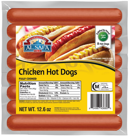 Halal Chicken Hotdogs