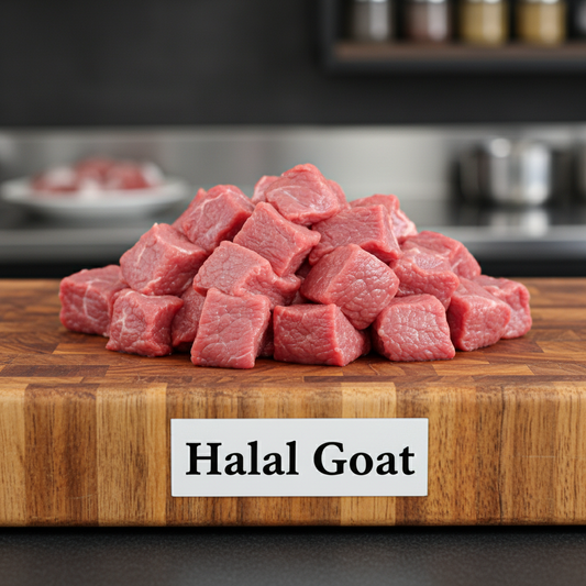 Halal Fresh Boneless Goat (2 lbs)