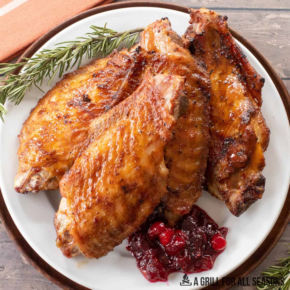 Halal Smoked Turkey Wings (Cut into Small Pcs) (1lb)