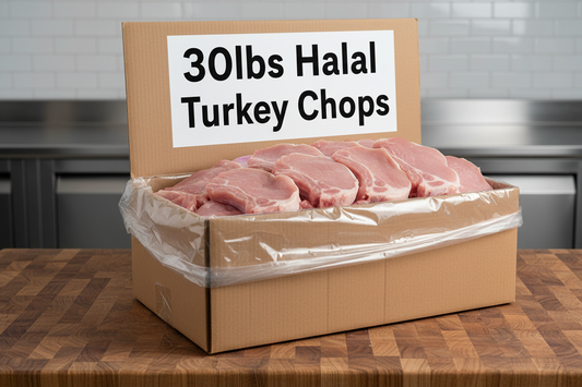 30 lbs Case Halal Turkey Chops (Wholesale)